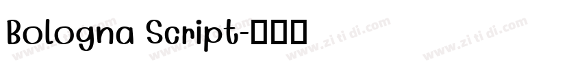 Bologna Script字体转换